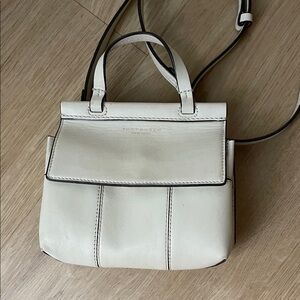 Tory Burch Cream Leather Crossbody Bag